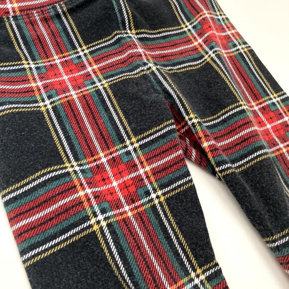 Crewcuts Stripes & Plaid Holiday Outfit - Ruffle Collar Top, Leggings - 4/5 - Picture 10 of 13